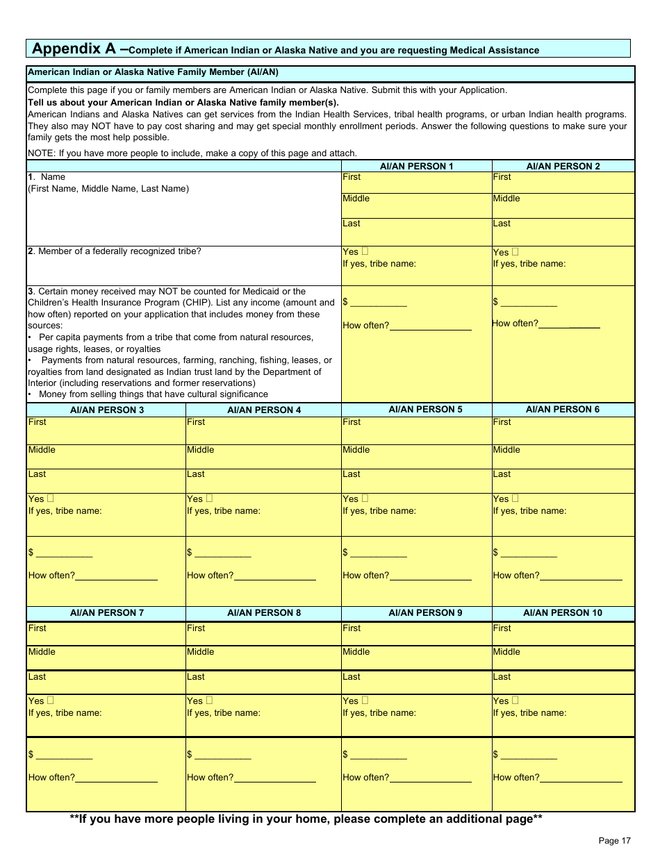 Form DSS-EA-301 Economic Assistance Application - South Dakota, Page 17