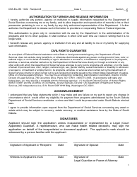 Form DSS-EA-265 Request for Long-Term Care or Home Community Based Services Waiver Assistance - South Dakota, Page 3