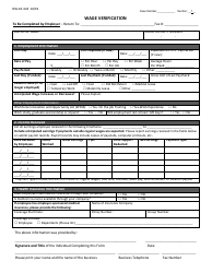 Form DSS-EA-324 Wage Verification - South Dakota, Page 2