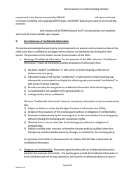 Memorandum of Understanding (Mou) - Restaurant Meal Program - Michigan, Page 5
