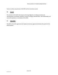 Memorandum of Understanding (Mou) - Restaurant Meal Program - Michigan, Page 9