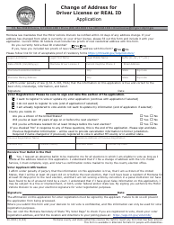 Document preview: Form 34-0300 Change of Address for Driver License or Real Id Application - Montana