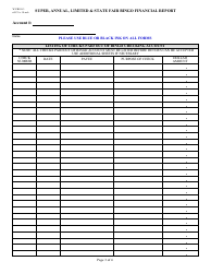 Form WV/BGO-3 Super, Annual, Limited &amp; State Fair Bingo Financial Report - West Virginia, Page 3