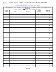 Form WV/BGO-3 Super, Annual, Limited &amp; State Fair Bingo Financial Report - West Virginia, Page 4