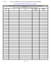 Form WV/RAF-3 Annual, Limited &amp; State Fair Raffle Financial Report - West Virginia, Page 4