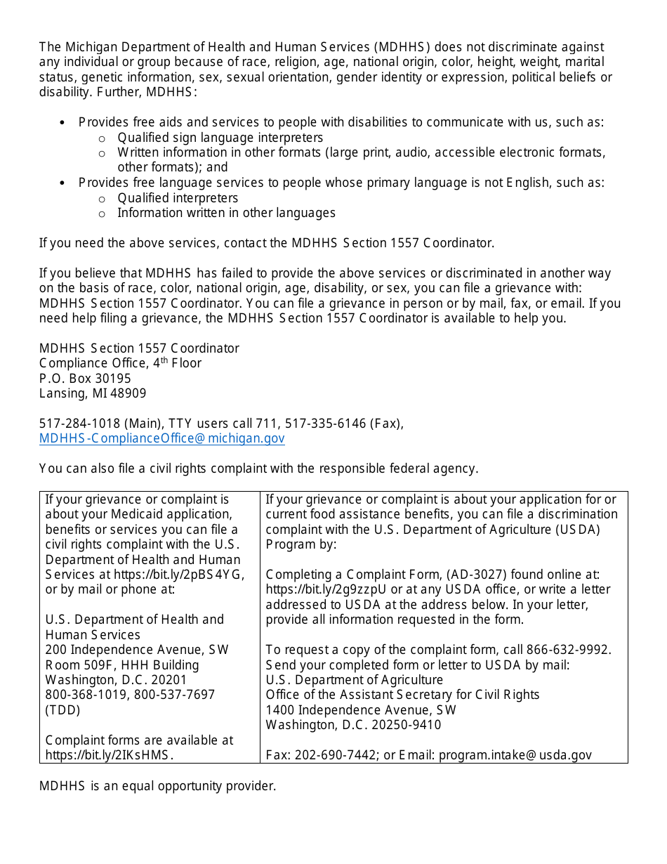 Form DCH-0928 Application for Lead Services - Michigan, Page 6