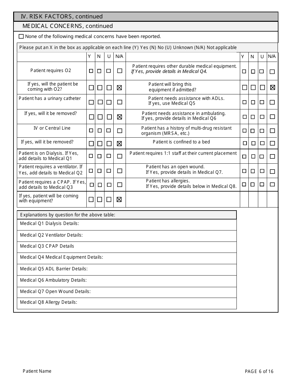 Adult Community Mental Health Center Screening Form - Kansas, Page 6
