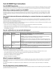 Form W-4MNP Minnesota Withholding Certificate for Pension or Annuity Payments - Pension or Annuity Recipients - Minnesota, Page 4