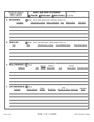 Form 1F-P-063 Asset and Debt Statement (Form Only) - Hawaii, Page 3