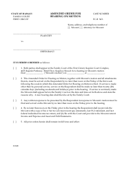 Form 1F-P-1093 Amended Order for Hearing on Motion - Hawaii, Page 2