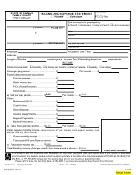 Form 1F-P-826 Income and Expense Statement - Hawaii, Page 2