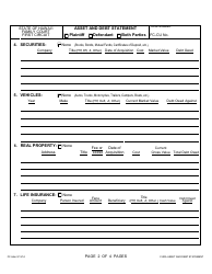 Form 1F-P-840 Asset and Debt Statement - Hawaii, Page 3