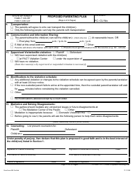 Form 1F-P-846 Proposed Parenting Plan - Hawaii, Page 5