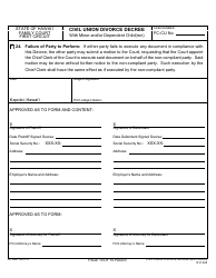 Form 1F-P-843 Civil Union Divorce Decree With Minor and/or Dependent Child(Ren) - Hawaii, Page 11