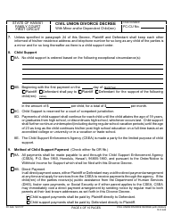 Form 1F-P-843 Civil Union Divorce Decree With Minor and/or Dependent Child(Ren) - Hawaii, Page 5