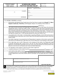 Form 1F-P-855 Scheduling Order for Post-decree Relief - Hawaii, Page 2