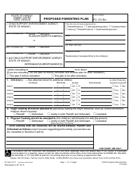 Form 1F-P-859 Proposed Parenting Plan - Hawaii, Page 2