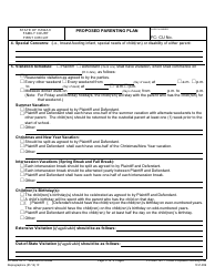 Form 1F-P-859 Proposed Parenting Plan - Hawaii, Page 3