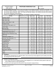 Form 1F-P-859 Proposed Parenting Plan - Hawaii, Page 4