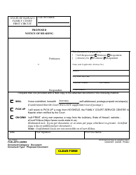 Document preview: Form 1F-P-751 Proposed Notice of Hearing - Hawaii