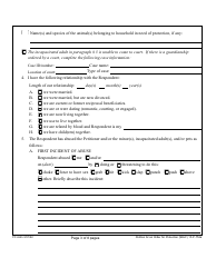 Form 1F-P-752A Petition for an Order for Protection - Hawaii, Page 3