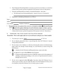 Form 1F-P-750 Proposed Temporary Restraining Order - Hawaii, Page 3