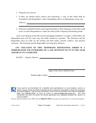 Form 1F-P-750 Proposed Temporary Restraining Order - Hawaii, Page 5