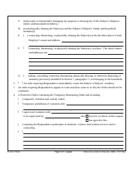 Form 1F-P-754A Petition for an Order for Protection on Behalf of Family or Household Member(S) - Hawaii, Page 6