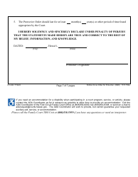 Form 1F-P-754A Petition for an Order for Protection on Behalf of Family or Household Member(S) - Hawaii, Page 7