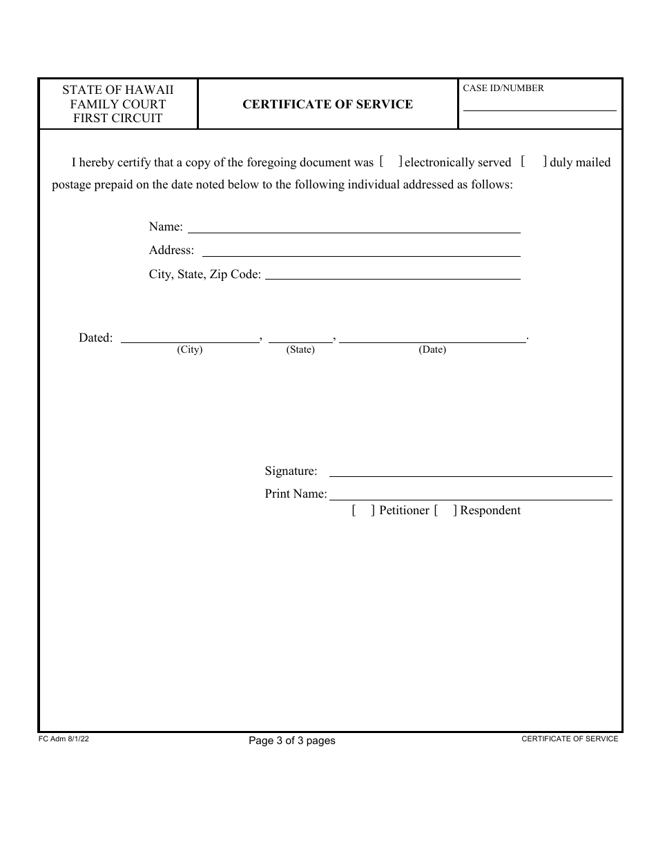 Form 1F-P-753A Motion and Declaration to Amend, Dissolve, or Extend the Existing Order - Hawaii, Page 3