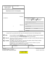 Document preview: Form 1F-P-753B Proposed Notice of Hearing - Hawaii
