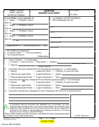 Form 1F-P-1044 Adoption Hearing Flag Sheet - Hawaii, Page 2