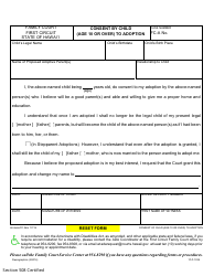 Form 1F-P-1039 Consent by Child (Age 10 or Over) to Adoption - Hawaii, Page 2