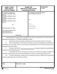 Form 1F-P-2025 Order for Service by Publication and Mailing of Notice - Hawaii, Page 2