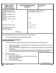Form 1F-P-2024 Petition for Adoption (Consent) - Hawaii, Page 2