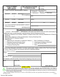 Form 1F-P-992 Declaration of Intent to Serve by Mail - Hawaii, Page 2