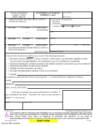 Form 1F-P-999 Statement of Mailing - Hawaii, Page 2