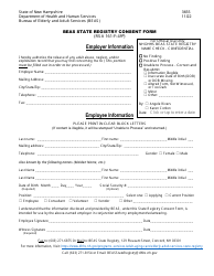 Document preview: Form 3655 Beas State Registry Consent Form - New Hampshire