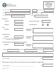 Form OD-3 Firefighters and Police Officers Extensive Heart Examination Form - Nevada