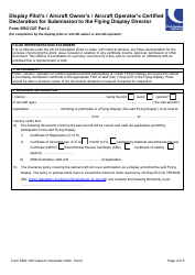 Form SRG1327 Display Pilot&#039;s Certified Declaration for Submission to the Flying Display Director - United Kingdom, Page 4