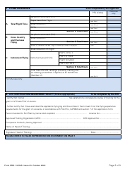 Form SRG1105AS Airship - Application for Part-Fcl Private Pilot Licence - United Kingdom, Page 3