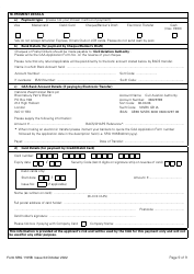 Form SRG1105B Balloon - Application for Part-Fcl Balloon Pilot Licence and Light Aircraft Pilot Licence - United Kingdom, Page 9