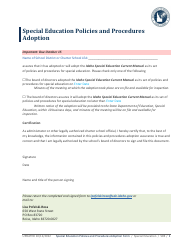 Idaho Special Education Policies and Procedures Adoption Download ...