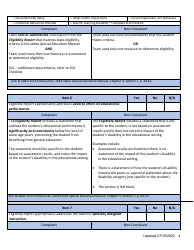 General Supervision File Review Checklist - Idaho, Page 4
