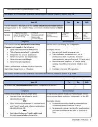 General Supervision File Review Checklist - Idaho, Page 8