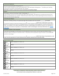 Form AGR-7055 Renewal Application for Licensing - Washington, Page 2