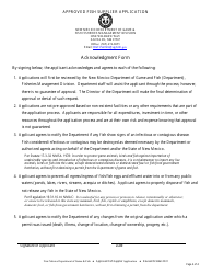 Approved Fish Supplier Application - New Mexico, Page 4
