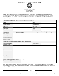 Qualified Expert Importation Application - New Mexico, Page 2