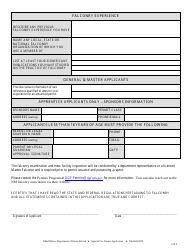 Falconry Permit Application - New Mexico, Page 2