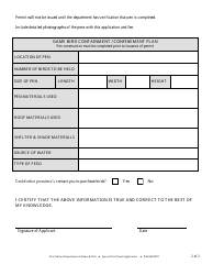 Game Bird Propagation Permit Application - New Mexico, Page 2